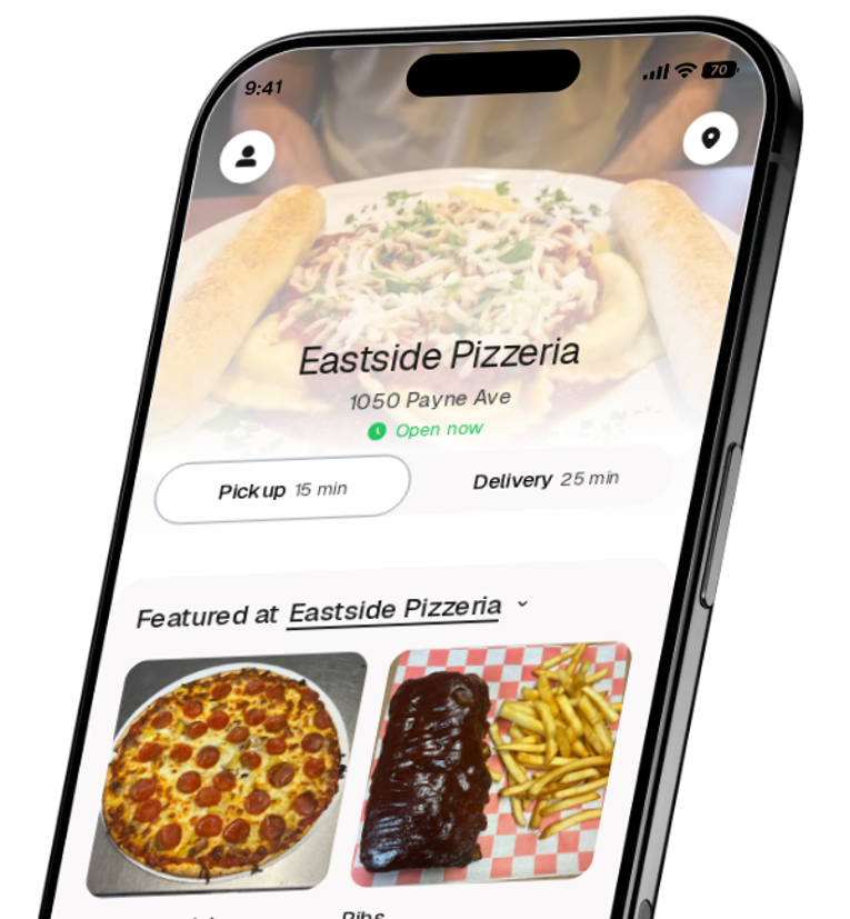 Eastside Pizzeria app preview